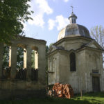 Rakowa (ukr. Ракова). Kaplica publiczna wybudowana w latach 1867-1868 przez Ludwika Dolańskiego w pobliżu dworu